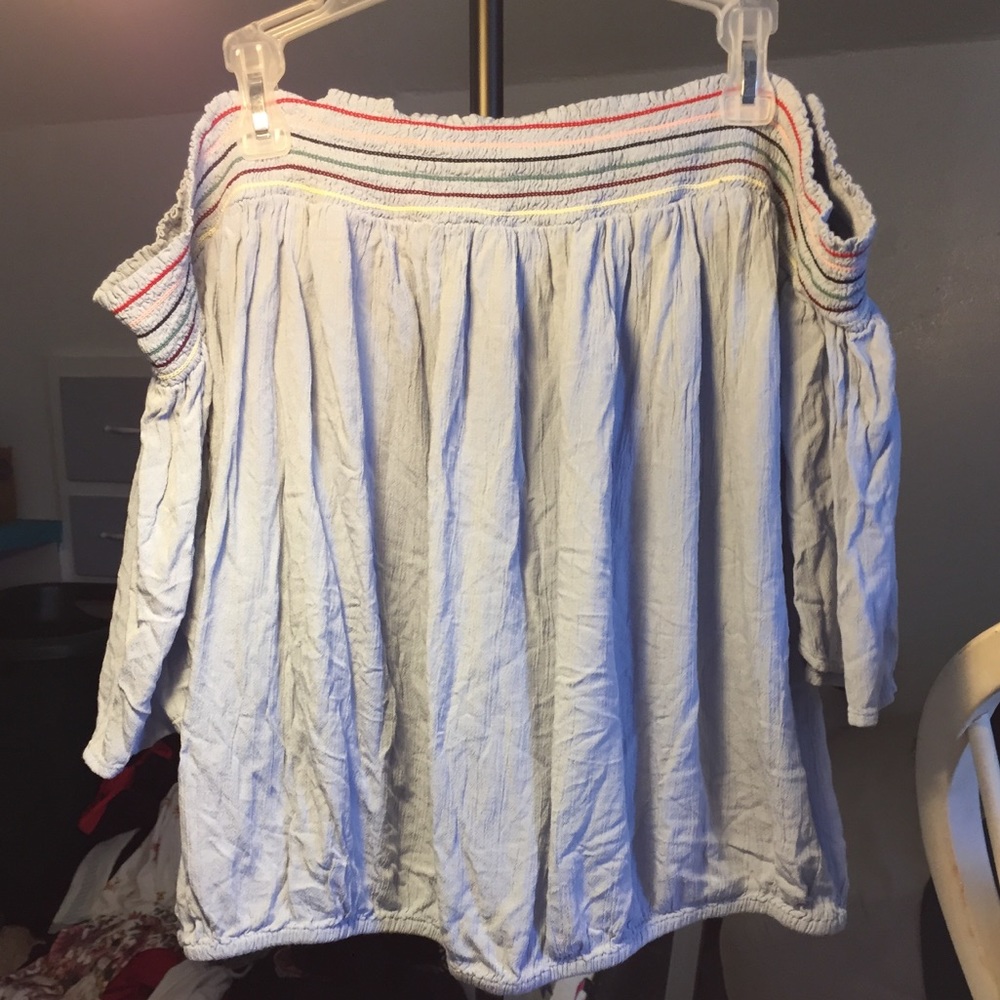 Off the shoulder shirt